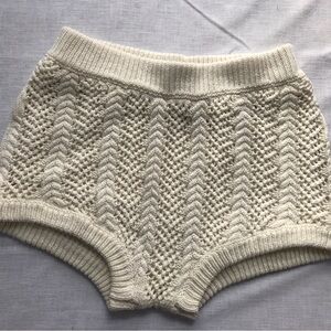 Rehab Ivory Knit Women Shorts